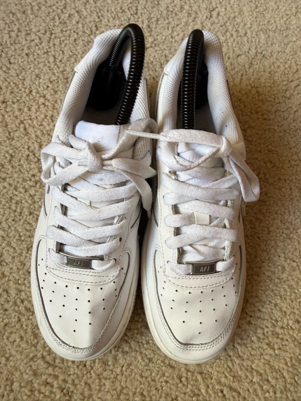 Nike Air Force 1 Low Triple White Youth 5y Womens 6.5 Sneakers